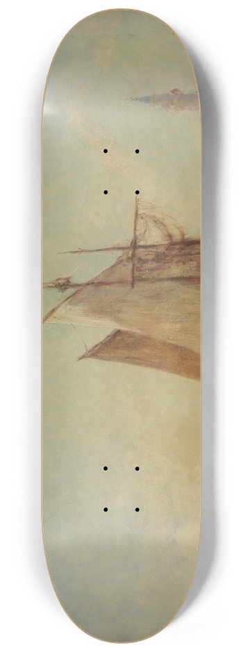 Flix Ziem - Topo-Pcheur et Gondoles dans le Bassin 8.25 inch art skate deck