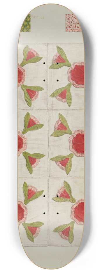 Flora Merchant - Quilt 8.25 inch art skate deck