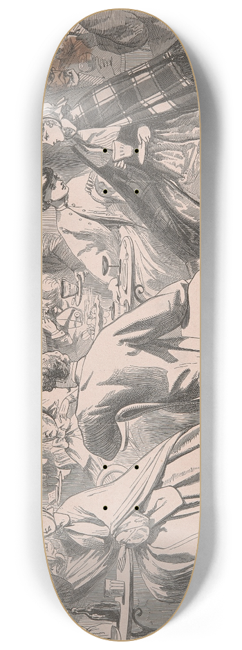 Florence Claxton - Crystal Palace 8.25 inch art skate deck