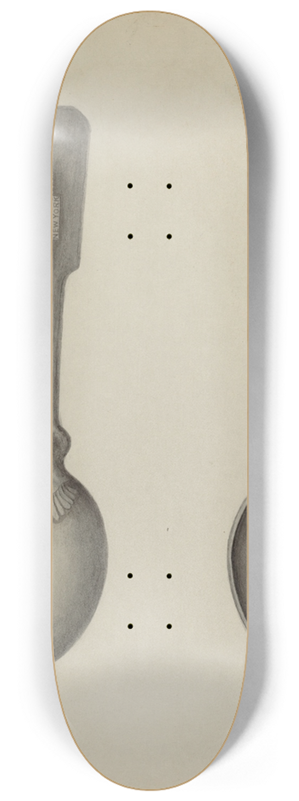 Florence Stevenson - Silver Spoon 8.25 inch art skate deck