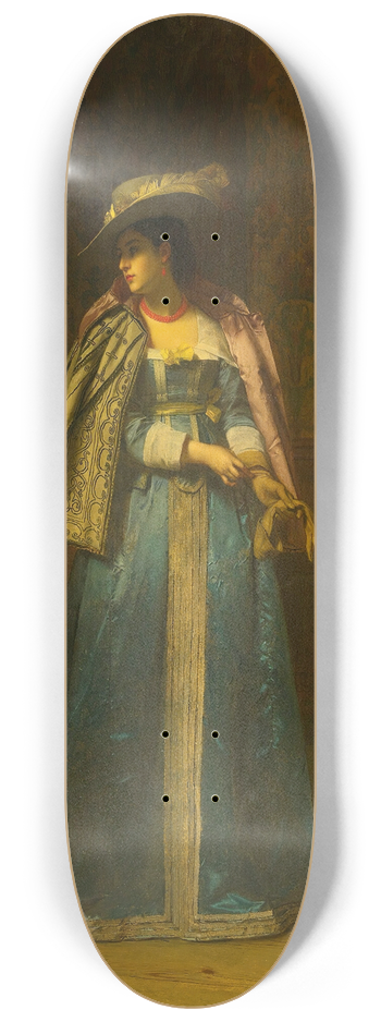 Florent Willems - A Sideways Glance 8.25 inch art skate deck