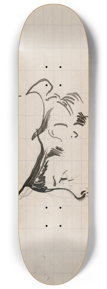 Floris Verster - Head of a boy 8.25 inch art skate deck