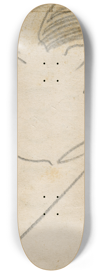 Floris Verster - Head of a man 8.25 inch art skate deck