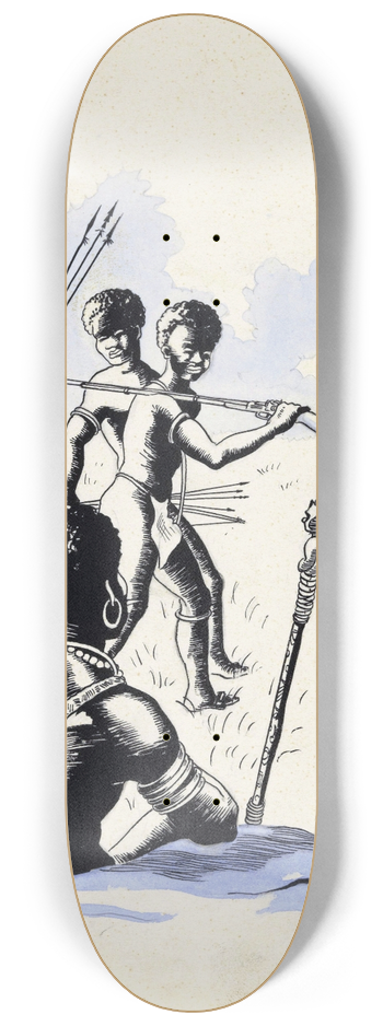 F. Ockerse - Nieuw-Guineese jagers 8.25 inch art skate deck