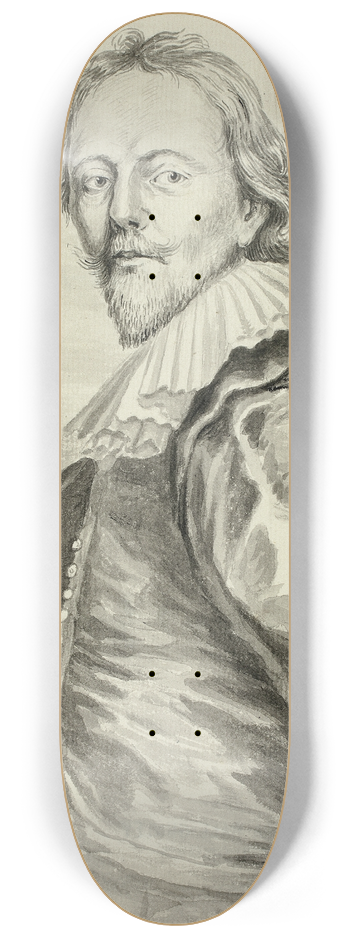 Follower of Anthony van Dyck - Adam de Coster 8.25 inch art skate deck