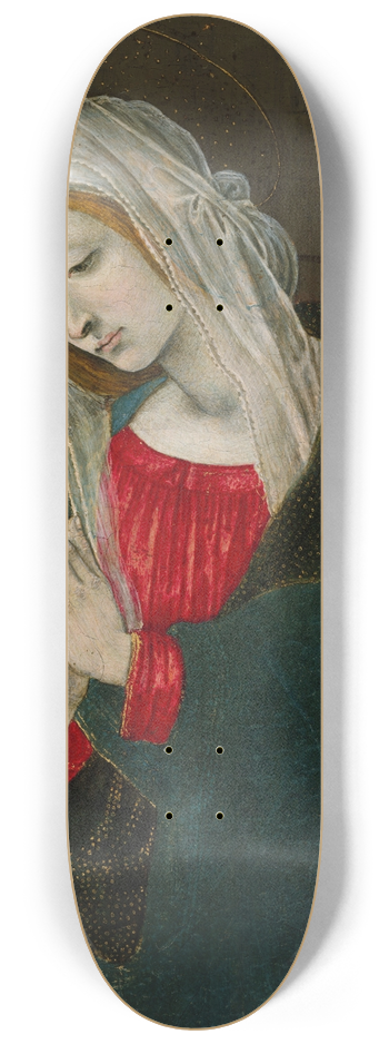 Follower of Filippo Lippi - The Virgin of the Nativity 8.25 inch art skate deck