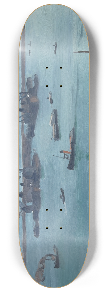 Albert Marquet - Les trois chemines 8.25 inch art skate deck