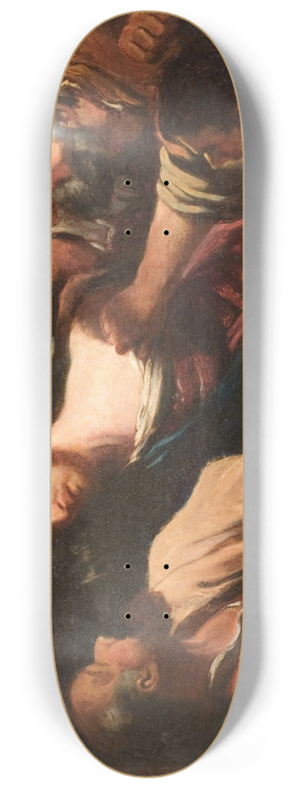 Follower of Guercino - The Betrayal of Christ 8.25 inch art skate deck