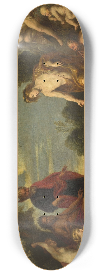 Follower of Jacob Jordaens - Judgement of Midas 8.25 inch art skate deck