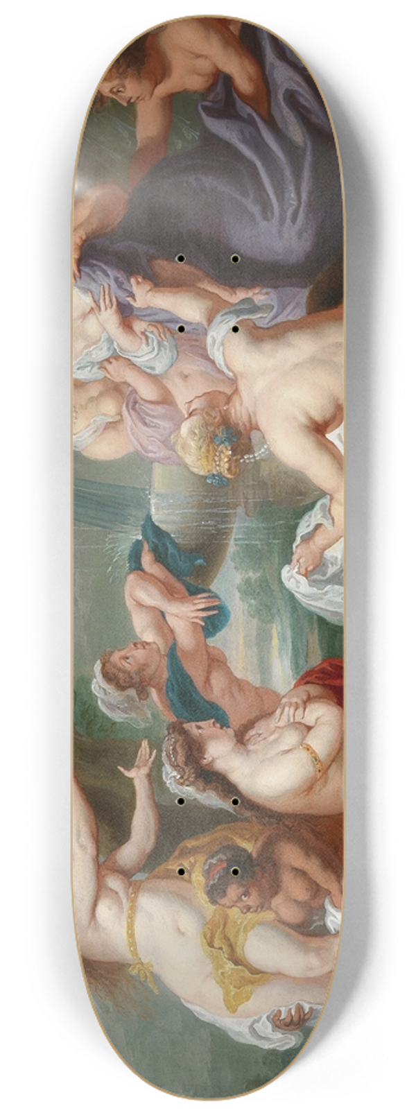 Follower of Peter Paul Rubens - Diana discovering Callistos pregnancy 8.25 inch art skate deck