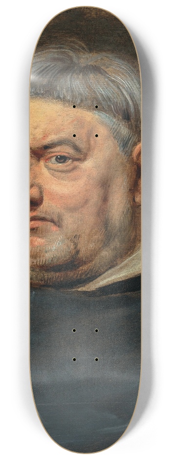 Follower of Peter Paul Rubens - Portrait Of A Dominican Friar 8.25 inch art skate deck