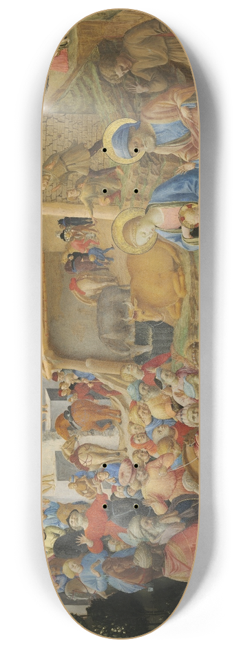 Fra Angelico and Fra Filippo Lippi - The Adoration of the Magi 8.25 inch art skate deck