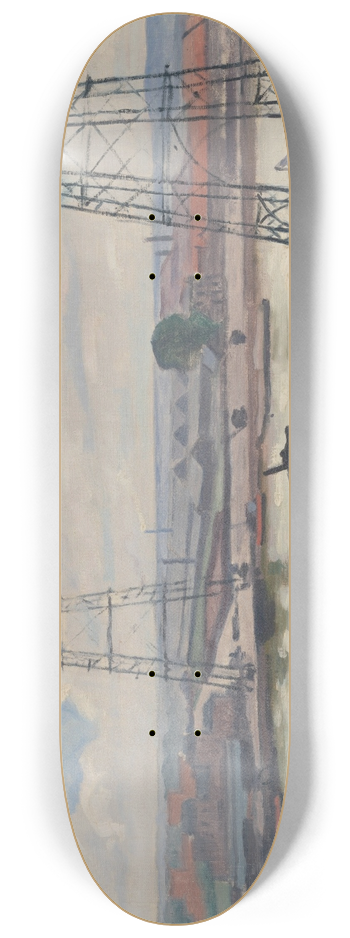 Albert Marquet - Rouen, le pont transbordeur 8.25 inch art skate deck
