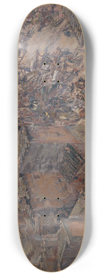 Francesc Gimeno - Market Day in Torroella 8.25 inch art skate deck