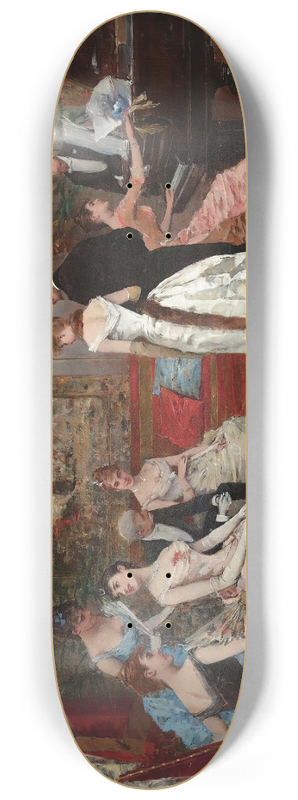 Francesc Miralles i Galaup - Fiesta Elegante (An Elegant Soire) 8.25 inch art skate deck