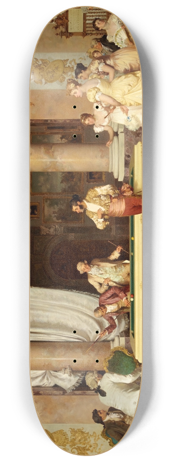 Francesco Beda - A game of billiards 8.25 inch art skate deck