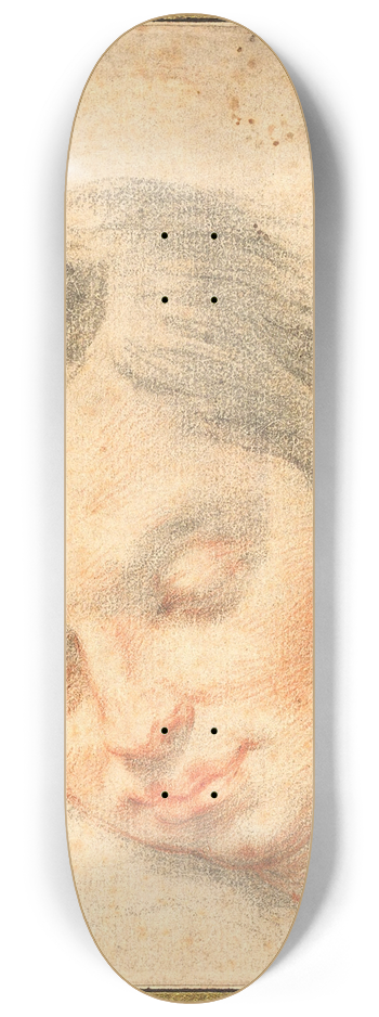 Francesco Furini - The head of a young man with closed eyes 8.25 inch art skate deck