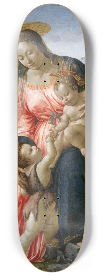 Francesco Granacci - Rest on the Flight into Egypt with the Infant Saint John the Baptist 8.25 inch art skate deck