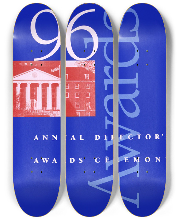 Triptych art skateboard deck of National Institutes Of Health Annual Directors Awards Ceremony by National Institutes Of Health (1887)