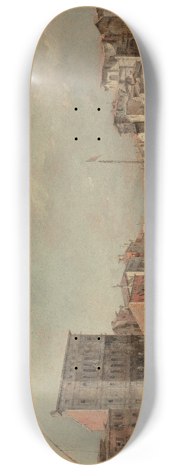 Francesco Guardi - The Grand Canal in Venice with Palazzo Bembo 8.25 inch art skate deck