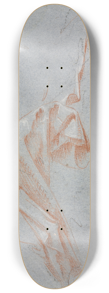Francesco Lorenzi - Drapery study 8.25 inch art skate deck