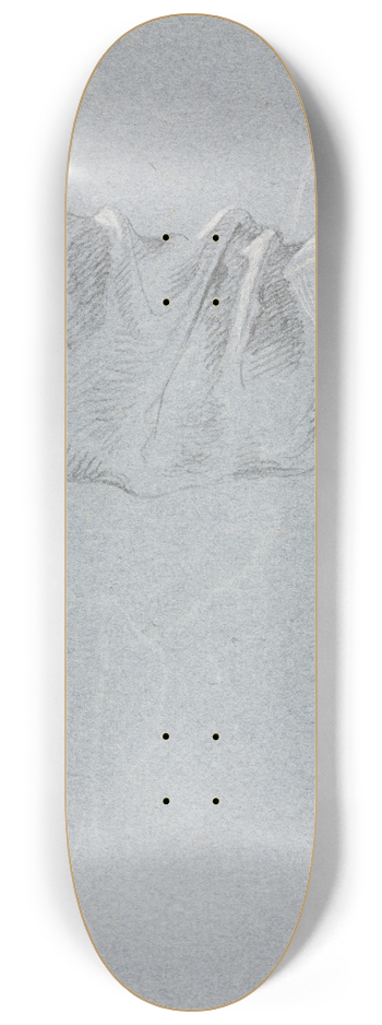 Francesco Lorenzi - Drapery study 8.25 inch art skate deck