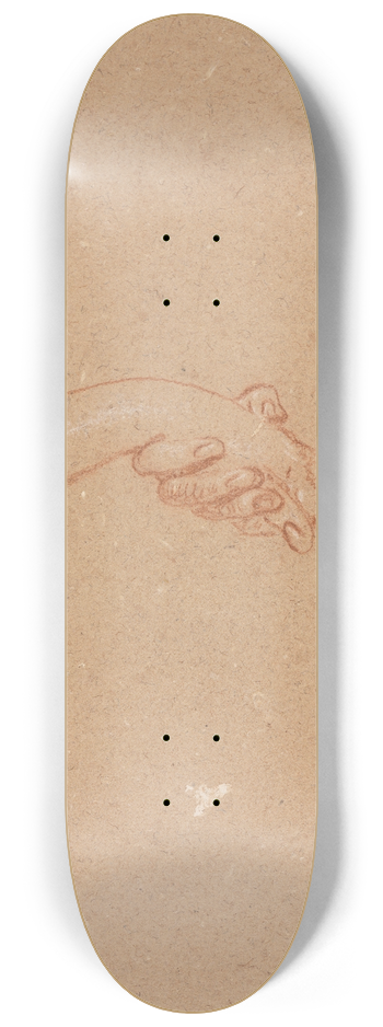 Francesco Lorenzi - Study of hands 8.25 inch art skate deck