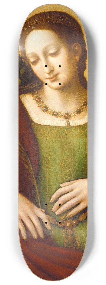 Francesco Melzi - Female Saint 8.25 inch art skate deck