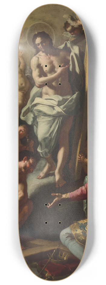 Francesco Solimena - Christ descending into Limbo 8.25 inch art skate deck