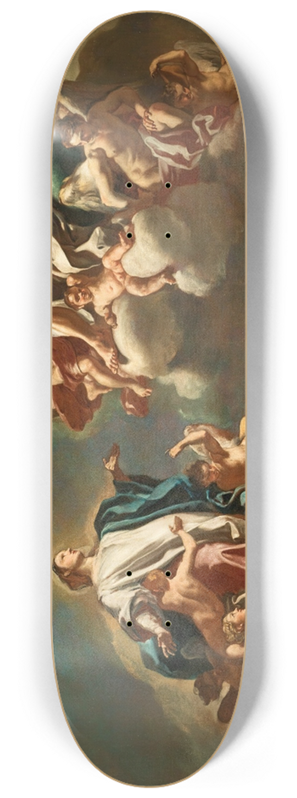 Francesco Solimena - The Assumption Of The Virgin 8.25 inch art skate deck
