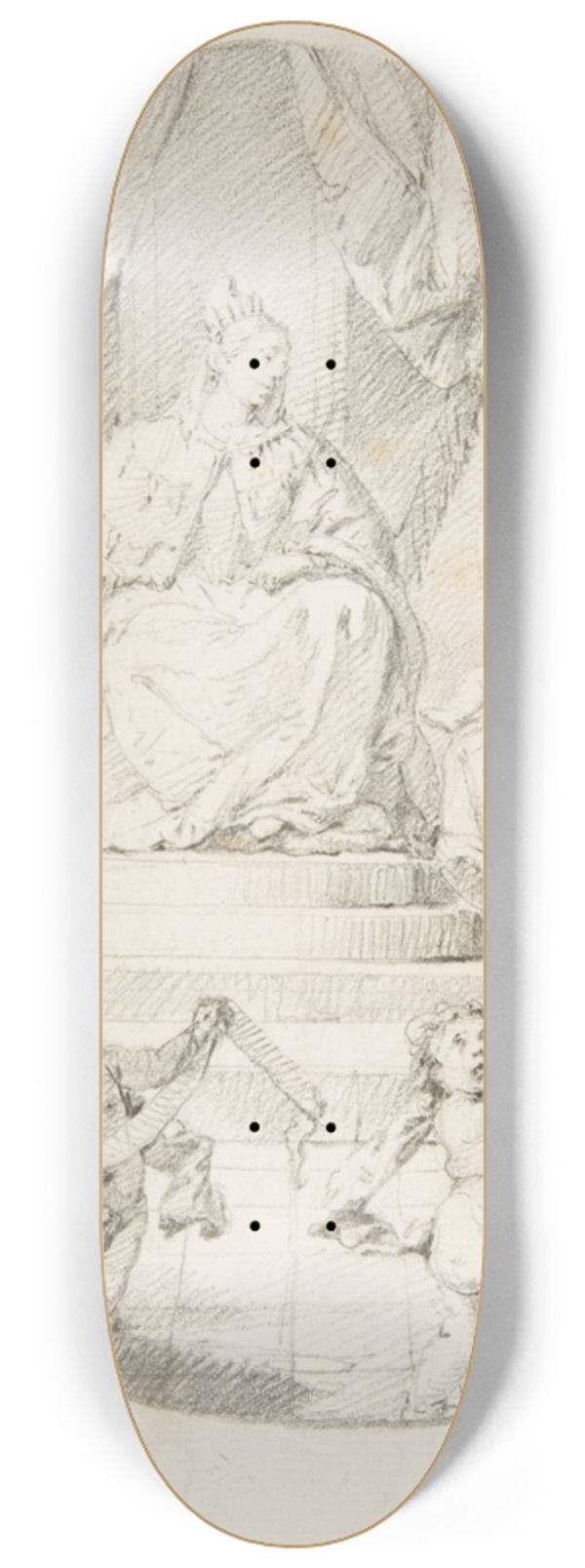 Francesco Zugno - Nobility Presenting an Infant to Venice 8.25 inch art skate deck