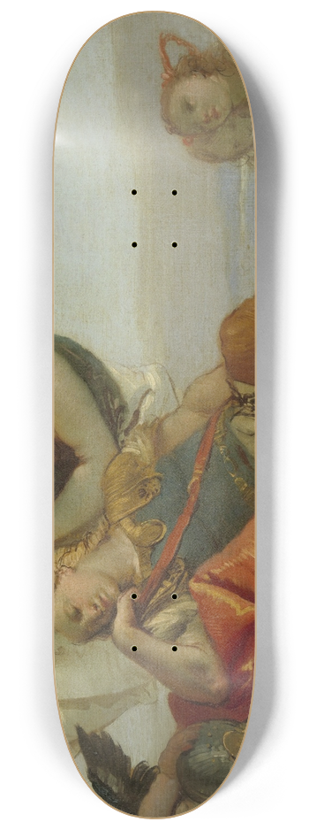 Francesco Zugno - The Sleeping Rinaldo Crowned with Flowers by Armida 8.25 inch art skate deck