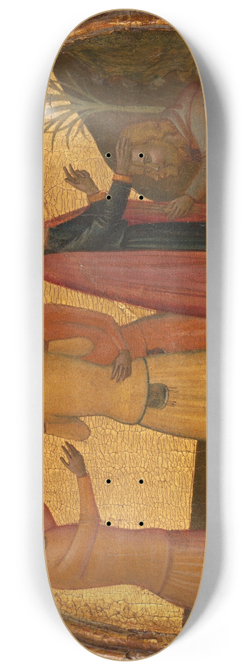 Francescuccio Ghissi - Saint John the Evangelist with Acteus and Eugenius 8.25 inch art skate deck