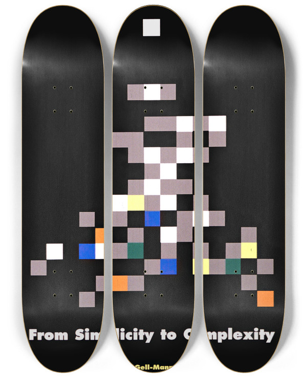 Triptych art skateboard deck of National Institutes Of Health From Simplicity To Complexity by National Institutes Of Health (1887)