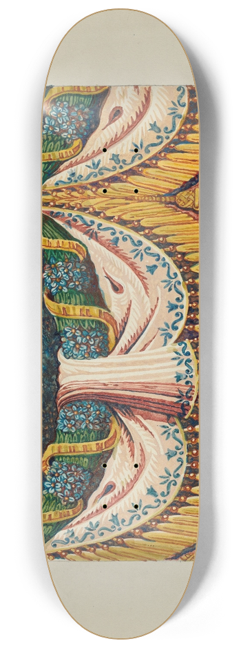 Frances Lichten - Wall Paper Border Design 8.25 inch art skate deck