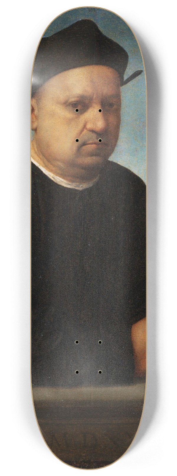 Franciabigio - Portrait of a Jeweler 8.25 inch art skate deck