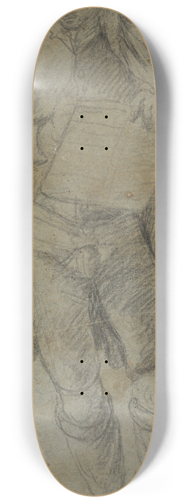 Franciabigio - Standing Male Figure 8.25 inch art skate deck