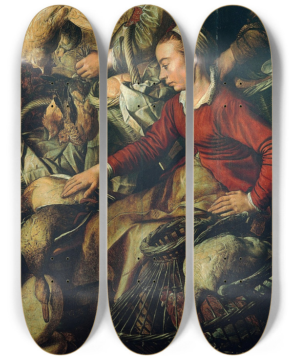 Triptych art skateboard deck of Joachim Beuckelaer Market Scene by Joachim Beuckelaer (1530-1574) Triptych art skateboard deck of Joachim Beuckelaer Market Scene by Joachim Beuckelaer (1530-1574)