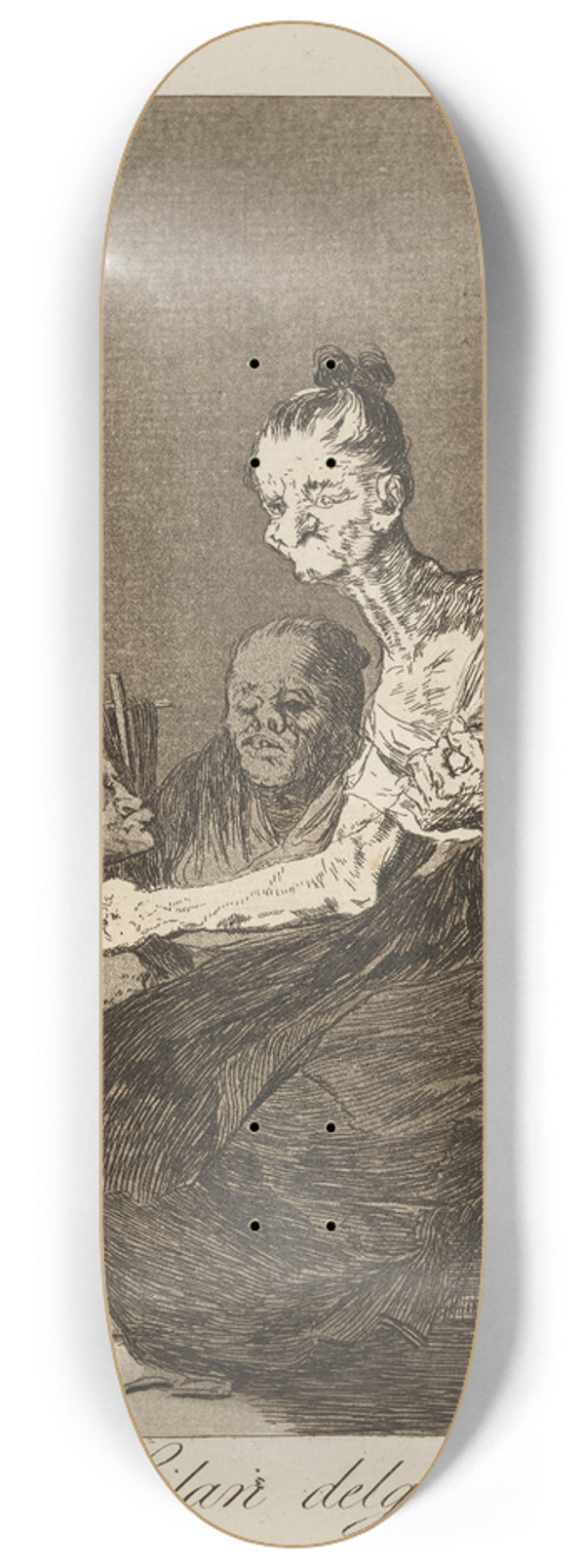 Francisco de Goya - Hilan delgado. (They spin finely.) 8.25 inch art skate deck