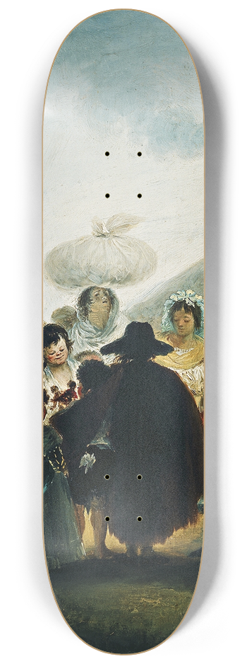 Francisco de Goya - Le Marchand De Marionnettes 8.25 inch art skate deck
