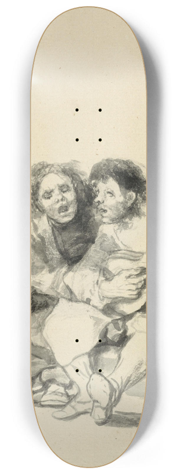 Francisco de Goya - Muy accordes (Theyre very much in harmony) 8.25 inch art skate deck