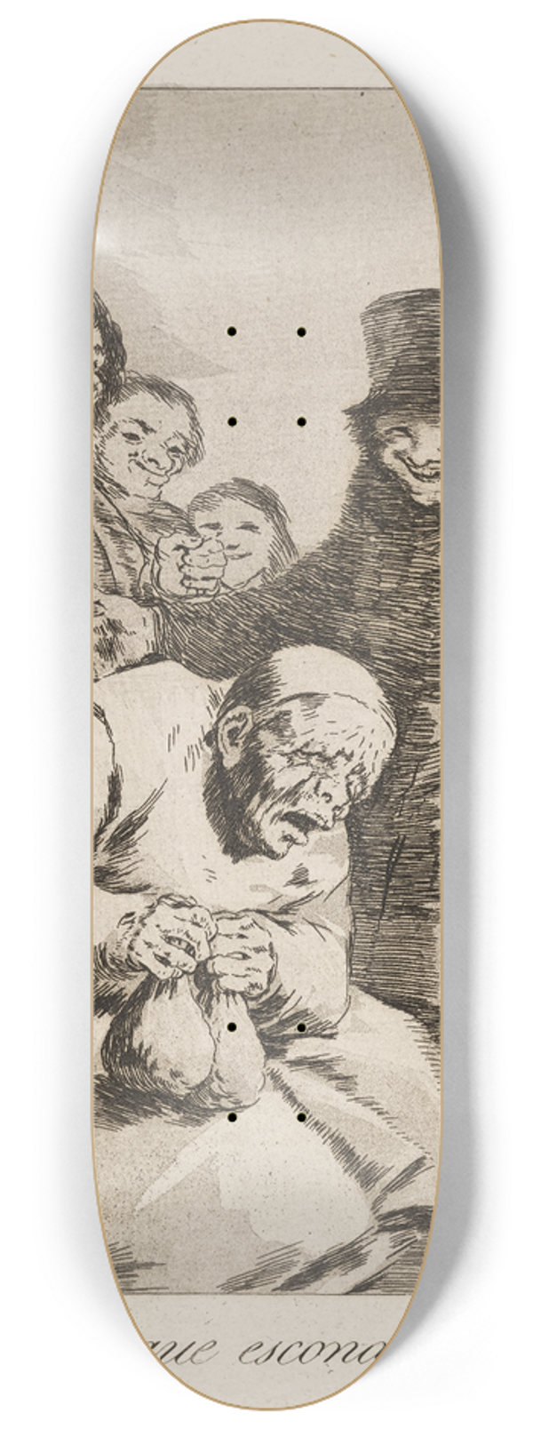 Francisco de Goya - Porque esconderlos (Why hide them) 8.25 inch art skate deck