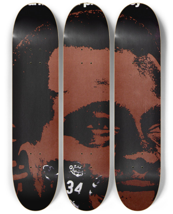 Triptych art skateboard deck of Us Department Of Health Human Services Nobody Wins With An Unwanted Pregnancy_1 by U.S.. Department of Health & Human Services (1953)