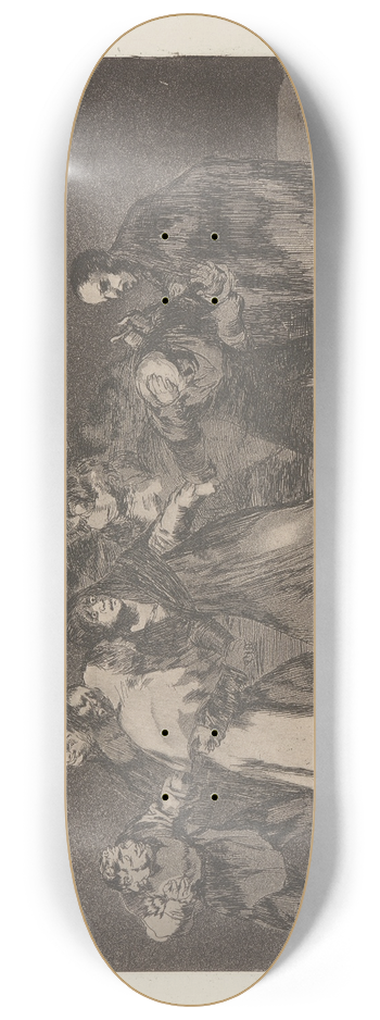 Francisco de Goya - Wounds Heal Quicker than Hasty Words (Sanas Cuchilladas Mas No Malas Palabras) 8.25 inch art skate deck