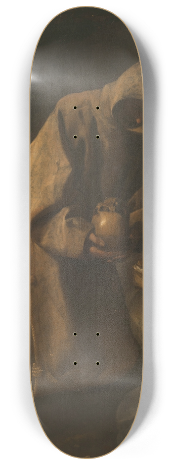 Francisco de Zurbarn - San Francisco en meditacin 8.25 inch art skate deck