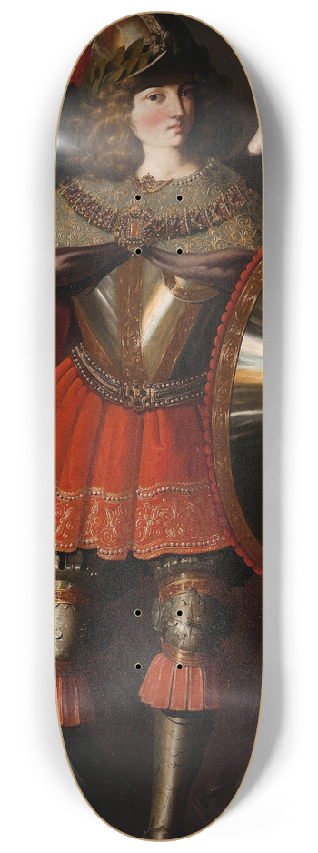 Francisco de Zurbarn - The Archangel Michael 8.25 inch art skate deck