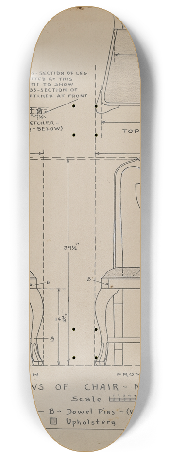 Francis Law Durand - Chair 8.25 inch art skate deck