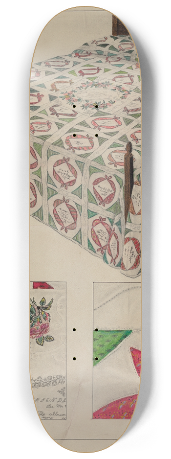 Francis Law Durand - Quilt 8.25 inch art skate deck
