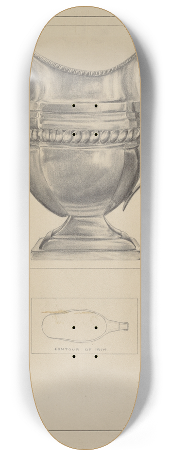 Francis Law Durand - Silver Creamer 8.25 inch art skate deck