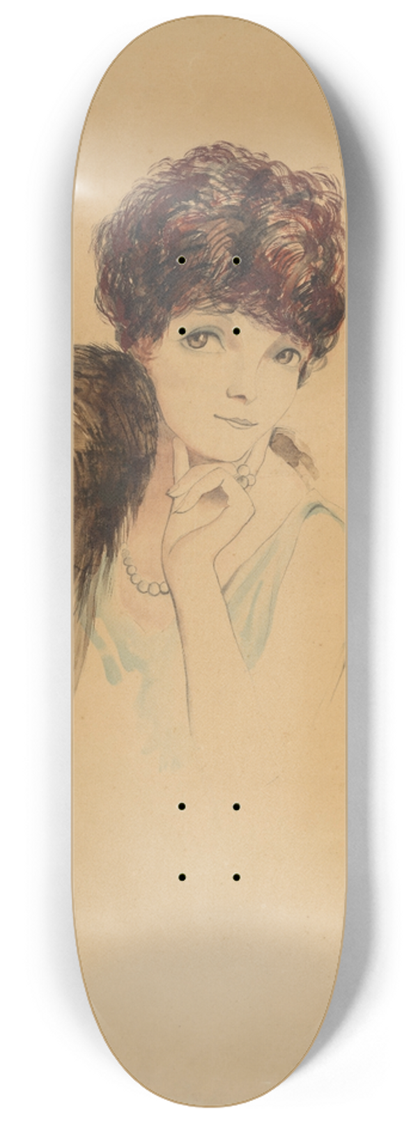 Francis Picabia - Portrait de Marthe Chenal 8.25 inch art skate deck